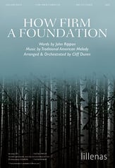 How Firm a Foundation SATB choral sheet music cover